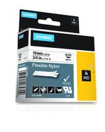 DYMO-Nylon-Flessibile-IND--Dymo-18489-19mm-x-3.5m-Black-On-White-Flexible-Nylon-Tape---S0718120-