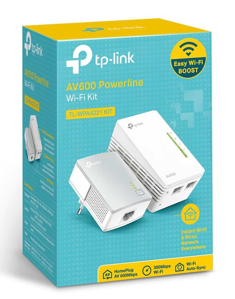 TP-LINK-AV600-300-Mbit-s-Collegamento-ethernet-LAN-Wi-Fi-Bianco-2-pezzo-i-