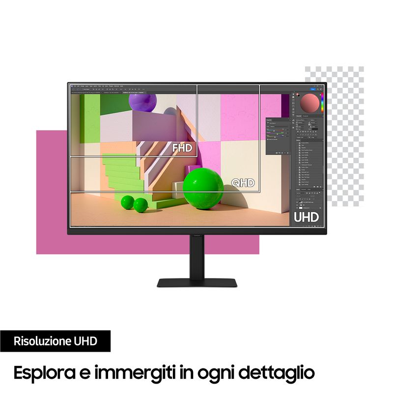 Samsung-Monitor-HRM-ViewFinity-S7---S70D-da-32---UHD-Flat