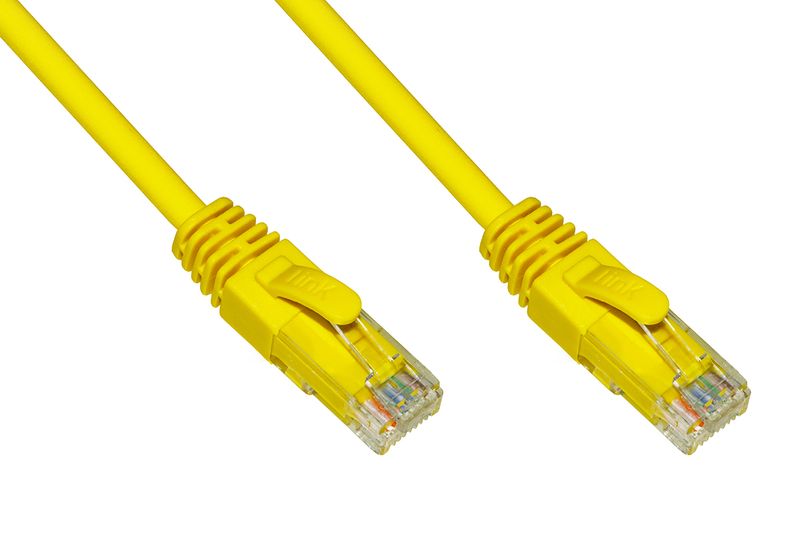 Cavo-Rete-Categoria-6A-Non-Schermato-Utp-Awg24-Colore-Giallo-Halogenfree-Mt-15