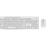 Logitech MK295 Silent Wireless Combo tastiera Mouse incluso RF Wireless QWERTY Nordic Bianco (MK295 SILENT WIRELESS COMB