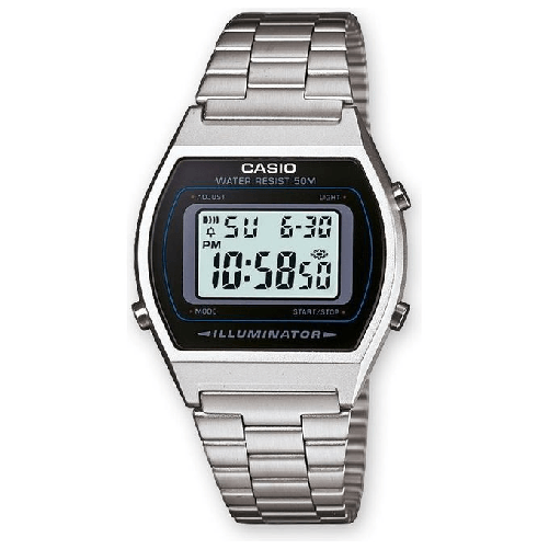 Casio-B640WD-1AVEF-orologio-Orologio-da-polso-Unisex-Elettronico-Argento