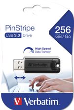 Verbatim-PinStripe-unita--flash-USB-256-GB-USB-tipo-A-3.2-Gen-1--3.1-Gen-1--Nero