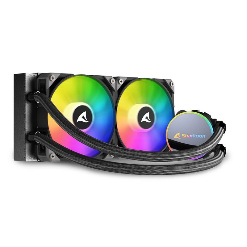 Sharkoon-S70-rgb-Case-per-computer-Processore-Raffreddatore-di-liquidi-tutto-in-uno-12-cm-Nero-1-pz