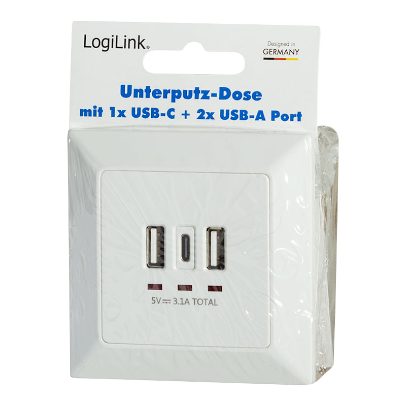 LogiLink-PA0254-Presa-da-incasso-con-uscita-di-ricarica-USB-Bianco