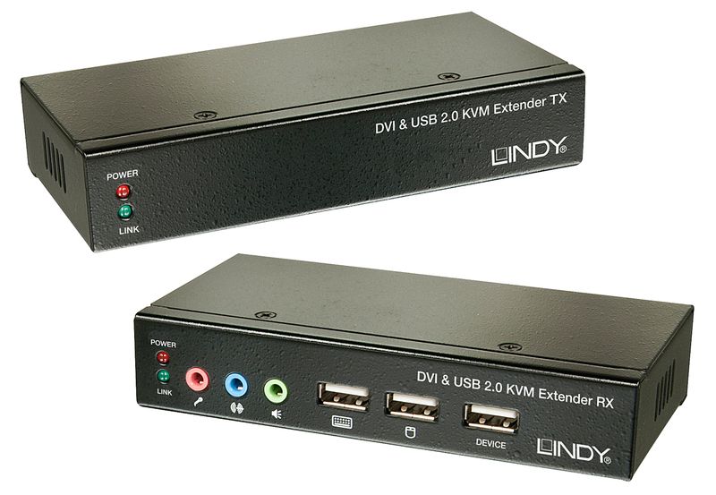 Lindy-39377-switch-per-keyboard-video-mouse--kvm--Nero