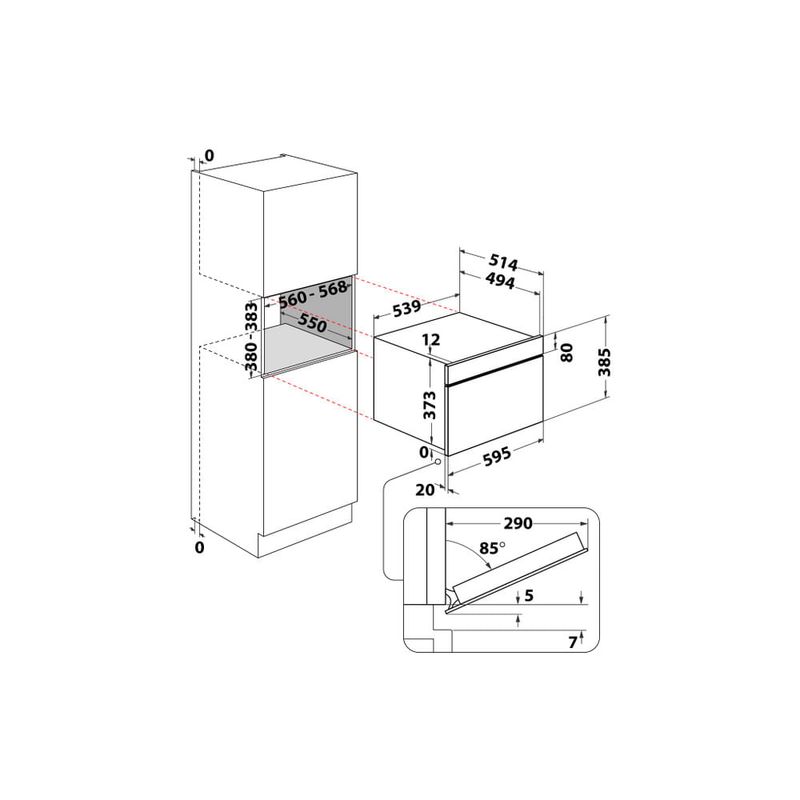 Whirlpool-AMW-731-IX-forno-a-microonde-Da-incasso-Microonde-combinato-31-L-1000-W-Nero-Acciaio-satinato