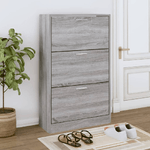 Scarpiera Grigio Sonoma 63x24x103 cm in Legno ingegnerizzato