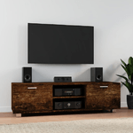 Mobile TV Rovere Fumo 140x40,5x35 cm in Legno ingegnerizzato