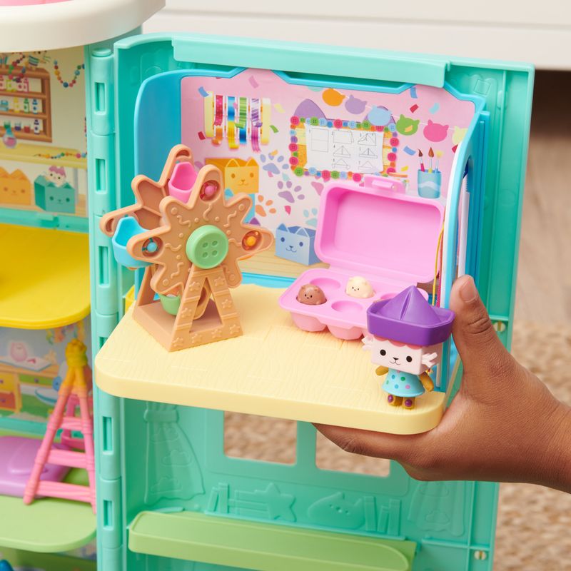 Gabby-s-Dollhouse--Stanza-Baby-Box-Craft-a-riffic-con-il-personaggio-gatto-Baby-Scatola-accessori
