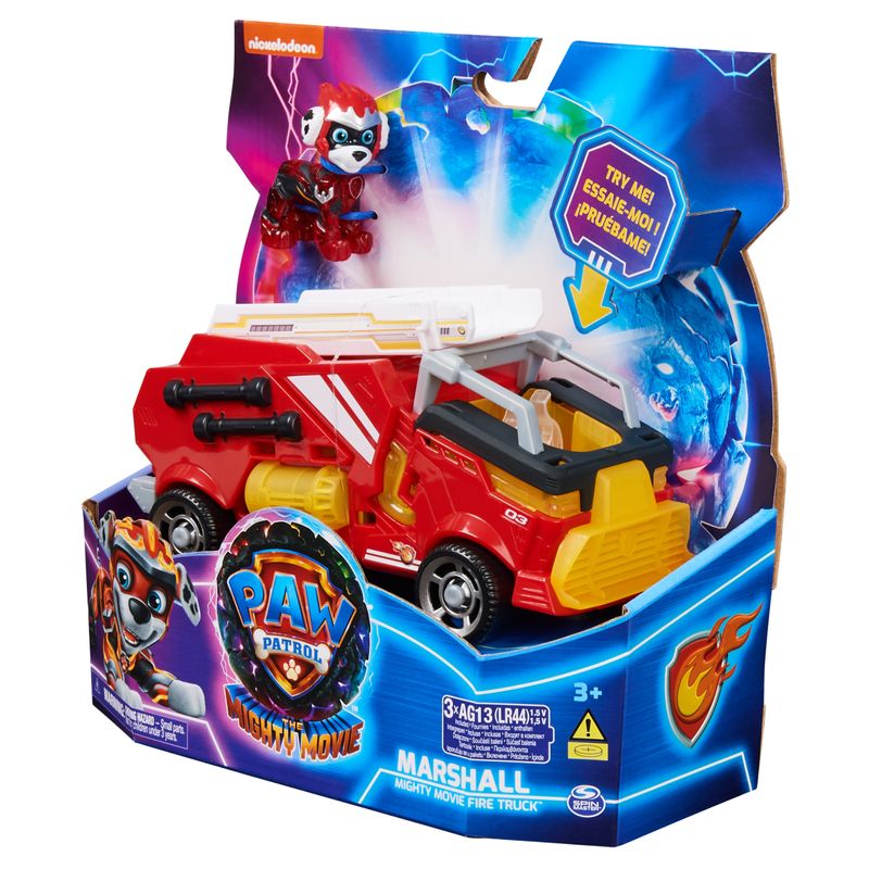 PAW-Patrol--Camion-dei-Pompieri-di-Marshall-Tematizzato---Il-Super-Film-con-Luci-e-Suoni