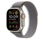 Apple-MT5Y3ZM-A-accessorio-indossabile-intelligente-Band-Verde-Grigio-Nylon-Poliestere-riciclato-Titanio-Spandex