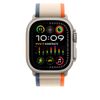 Apple-MT5W3ZM-A-accessorio-indossabile-intelligente-Band-Beige-Arancione-Nylon-Poliestere-riciclato-Titanio-Spandex