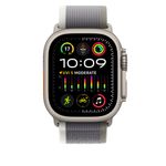 Apple-MT5Y3ZM-A-accessorio-indossabile-intelligente-Band-Verde-Grigio-Nylon-Poliestere-riciclato-Titanio-Spandex