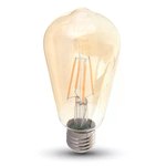 V-TAC VT-1968 Lampadina LED E27 8W Amber Cover Filamento ST64 - 2200K Bianco caldo - SKU 4421