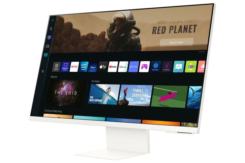 Samsung-Smart-Monitor-M8--S32BM801--Flat-32---3840x2160--UHD-4K--Piattaforma-Smart-TV--Amazon-Video-Netflix-