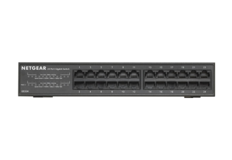 NETGEAR-GS324-Non-gestito-Gigabit-Ethernet--10-100-1000--Nero
