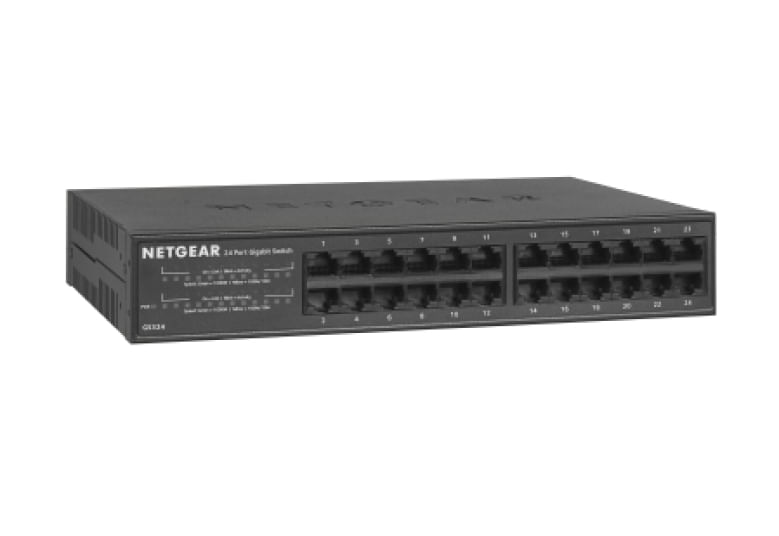 NETGEAR-GS324-Non-gestito-Gigabit-Ethernet--10-100-1000--Nero