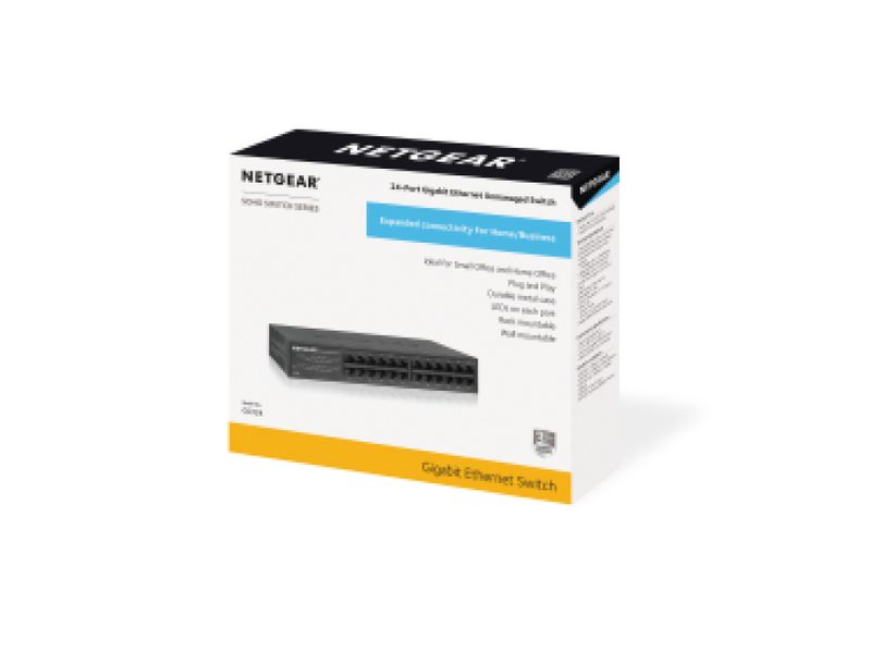 NETGEAR-GS324-Non-gestito-Gigabit-Ethernet--10-100-1000--Nero