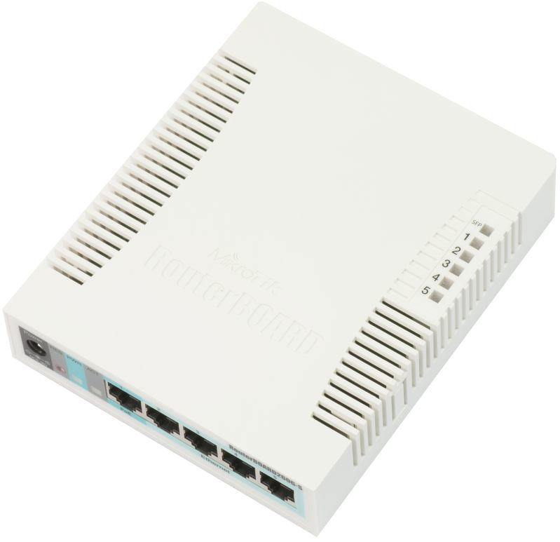 Mikrotik-RB260GS-Gigabit-Ethernet--10-100-1000--Supporto-Power-over-Ethernet--PoE--Bianco