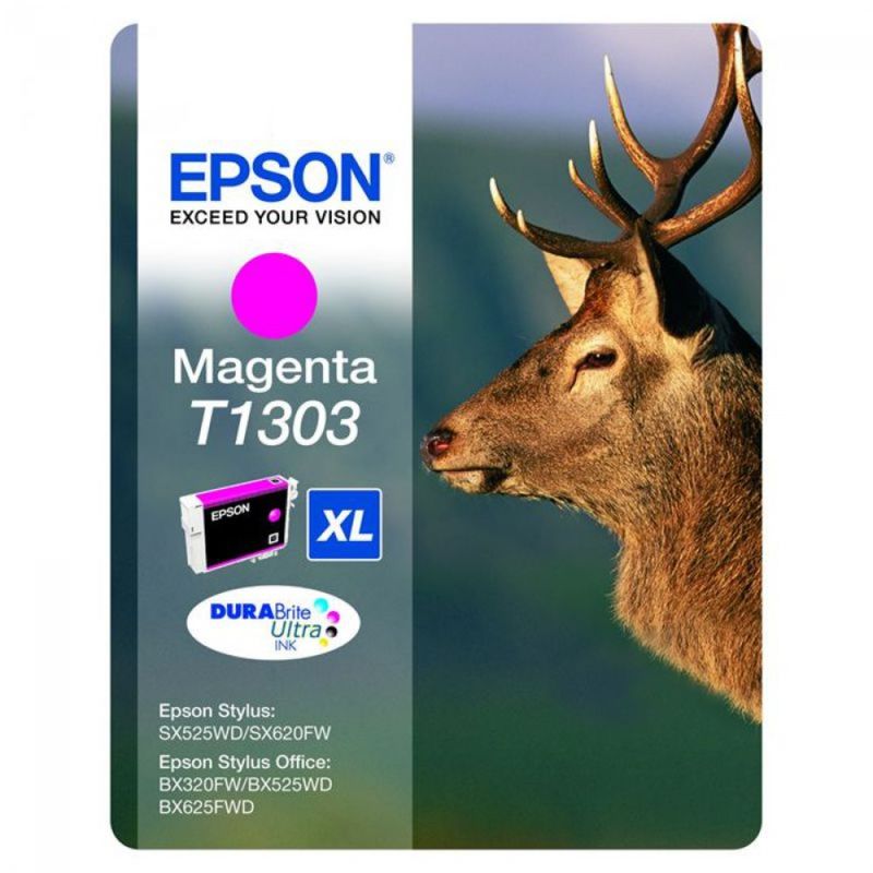 ORIGINALE-Epson-Cartuccia-d--39inchiostro-magenta-C13T13034012-T1303-XL-755-pagine-101ml