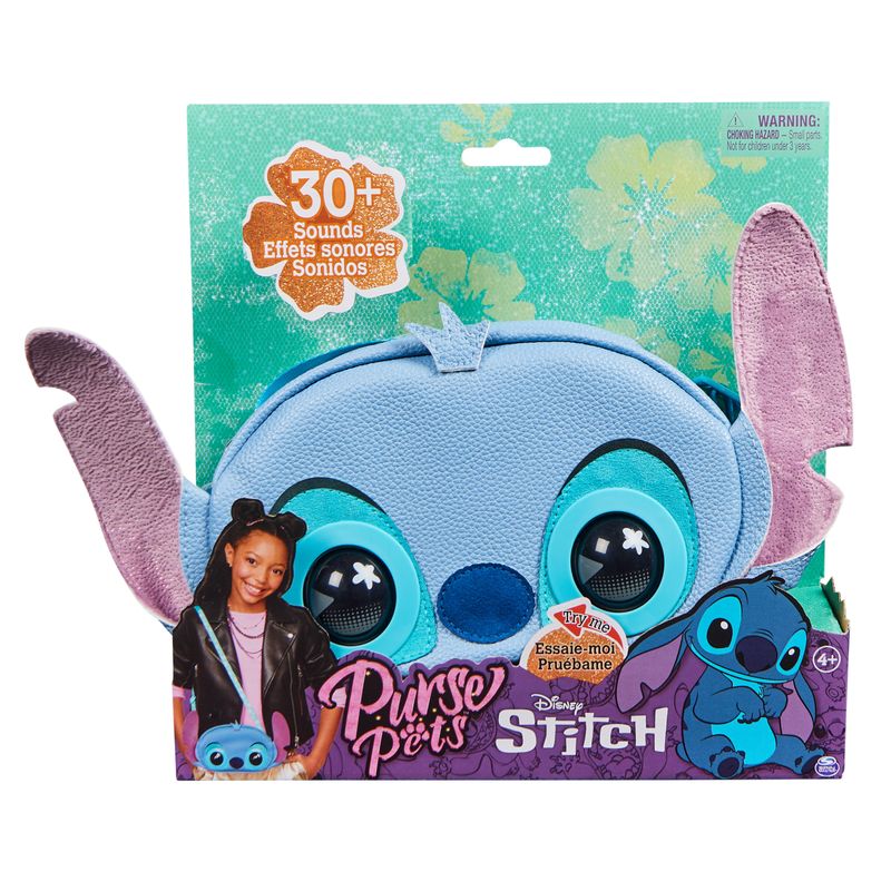 Spin-Master-Purse-Pets--Disney-Stitch-Borsetta-per-Bambine-con-Oltre-30-Suoni-e-Reazioni-Giocattolo-Interattivo