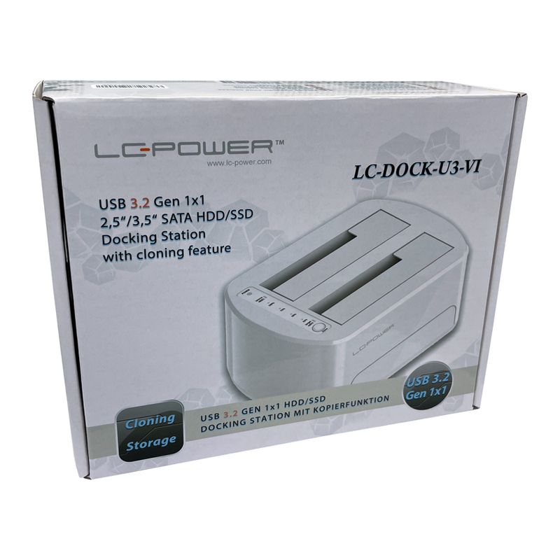 LC-Power-LC-DOCK-U3-VI-docking-station-per-unita--di-archiviazione-USB-3.2-Gen-1--3.1-Gen-1--Type-micro-B-Bianco