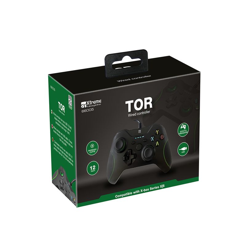 Xtreme-Tor-Nero-USB-Gamepad-Analogico-Digitale-Xbox-Series-S-Xbox-Series-X