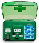 Dispenser-per-la-cura-delle-ferite-Cederroth---Include-diverse-misure-di-medicazioni-blu-salviette-per-ferite-e-bende-autoadesive