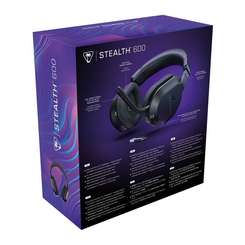 Turtle-Beach-Stealth-600-Gen-3-Auricolare-Wireless-A-Padiglione-Giocare-Bluetooth-Nero