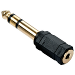 Lindy 35620 adattatore per inversione del genere dei cavi 6.3mm 3.5mm Nero