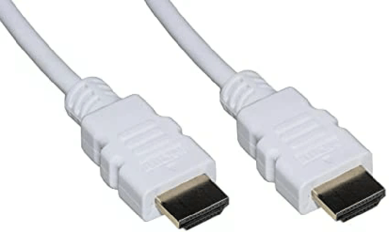 Cavo-Hdmi<Sup>®<-Sup>-4Kx2K-Per-Pc-Notebook-Hdtv-Ecc-Contatti-Dorati-Mt-3-Colore-Bianco