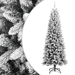 vidaXL Albero di Natale Artificiale con Neve Floccata 240 cm PVC e PE