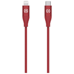 Celly USBCLIGHTCOLRD cavo Lightning 1,5 m Rosso