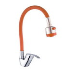 Cleafe-miscelatore Rubinetto Lavabo A Doccia Doccetta Casa Cucina Flessibile Arancione -