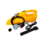 Trade Shop Traesio-2 In 1 Aspirapolvere Compressore Auto Con Manometro 12v 250psi Con Accessori -