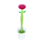 Cleafe-scopino Scovolino Spazzolone Water Vaso Con Pianta Fiore Wc Tazza Toilette Bagno -