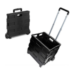 Trade Shop Traesio-trolley Carrello Portaoggetti 38x36x33cm Attrezzi Pieghevole Manico Spesa Multiuso -