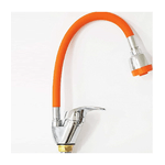 Cleafe-miscelatore Lavello Easy_52855a Arancio Cromato Acciaio Lavandino A Doccetta 360 -