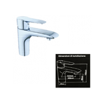 Trade Shop Traesio-miscelatore Rubinetto 52339 Bagno Lavabo Lavandino Monocomando Rubinetteria -