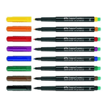 Faber Castell Faber-Castell 152504 marcatore permanente Nero, Blu, Oro, Rosso 4 pezzo(i)