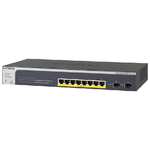 Netgear Art Gigabit Switch  Anschlsse 8x RJ45  2xSFP  Geschwindigkeiten 8x RJ-45 (10/100Base-T