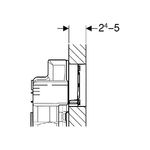 Geberit-115.640.GH.1-Parte-di-ricambio-per-sciacquone-Piastra-a-filo-Cromo