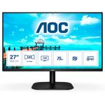 AOC 27B2QAM - Monitor da 27 Pollici FHD (1920 x 1080, 75 Hz, VGA, HDMI, DisplayPort) Nero