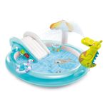 Intex Gator Play Center Piscina gonfiabile Piscina rotonda 160 L Blu, Multicolore