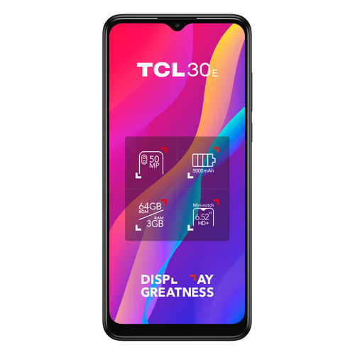 TCL-30E-166-cm--6.52--Doppia-SIM-Android-12-4G-USB-tipo-C-3-GB-64-GB-5000-mAh-Grigio