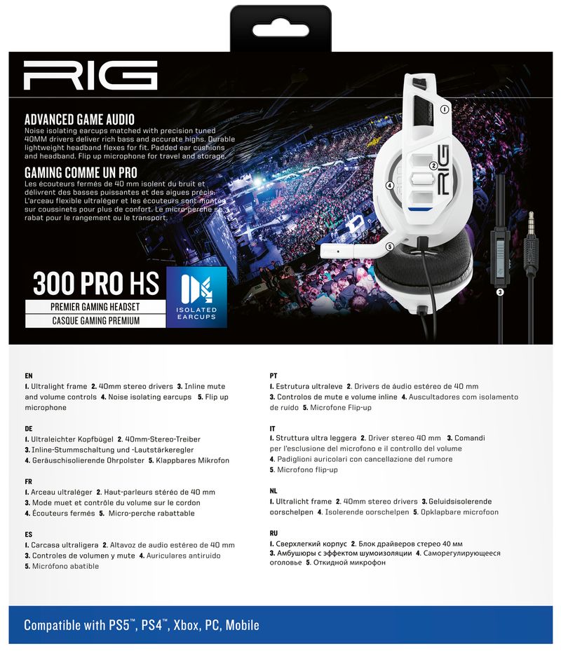 NACON-RIG-300-PRO-HS-Auricolare-Cablato-A-Padiglione-Giocare-Bianco