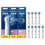 Braun Oral-B Testine Di Ricambio Pro Sensitive Clean, Confezione Da 9 Testine