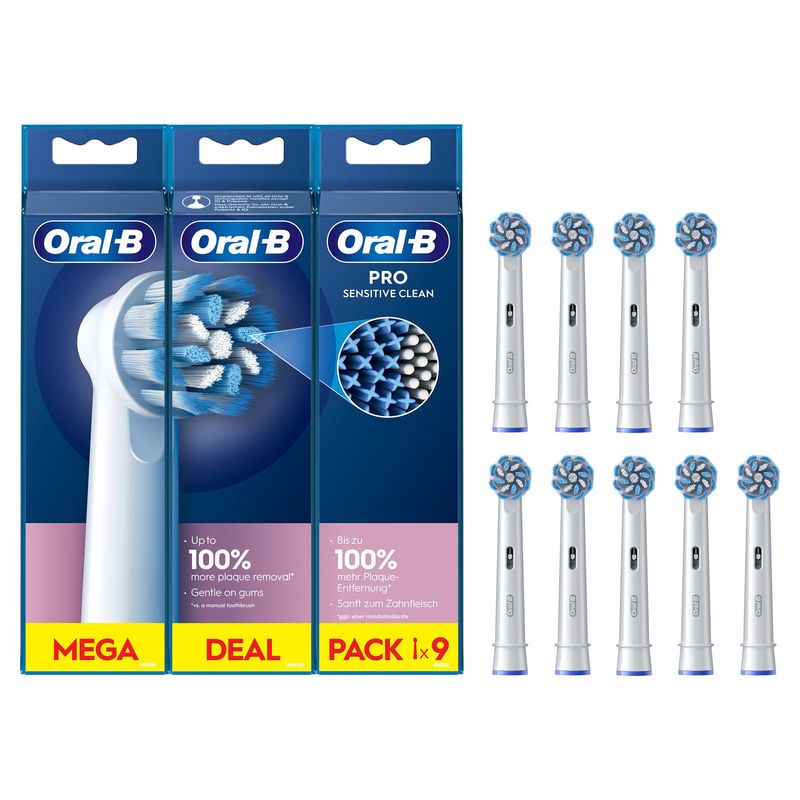 Oral-B-Testine-Di-Ricambio-Pro-Sensitive-Clean-Confezione-Da-9-Testine