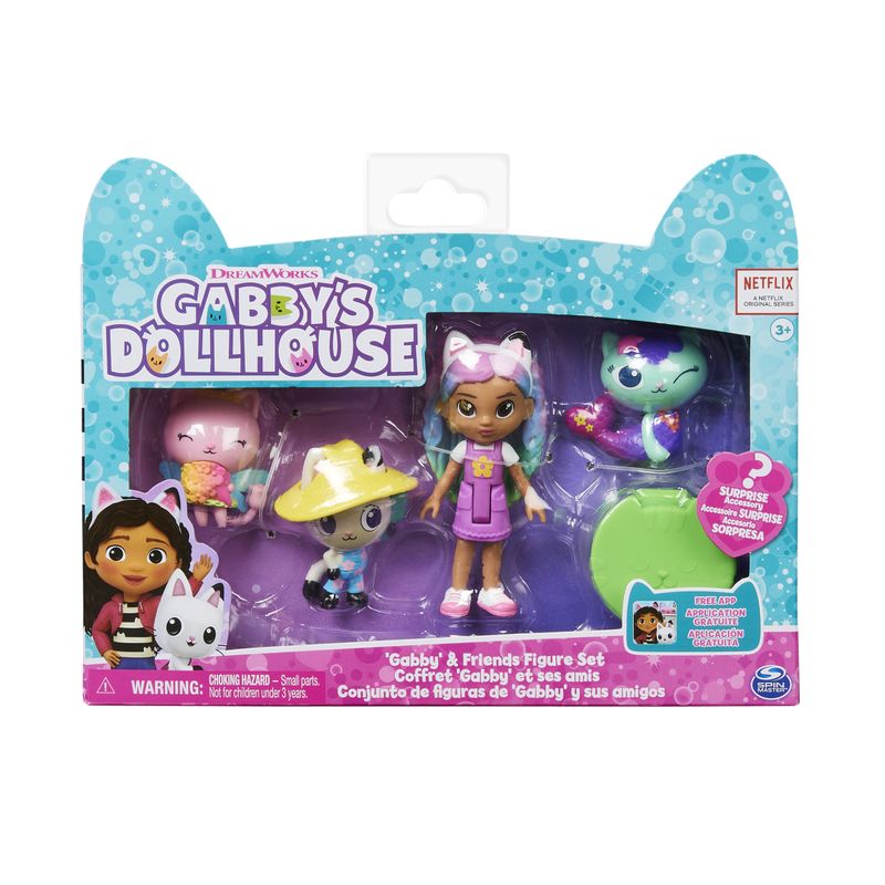 Gabby-s-Dollhouse--Set-di-personaggi-Gabby-e-i-suoi-amici-con-bambola-di-Gabby-Arcobaleno